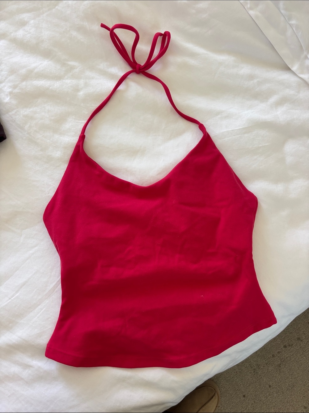 CSB Bright Pink Halter Top Size Small